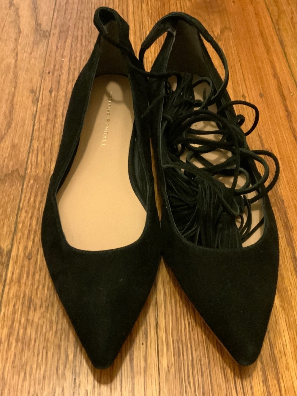 NWT Loeffler Randall Pointed-toe Ballerina Shoes Size 8.5 Black  Neiman